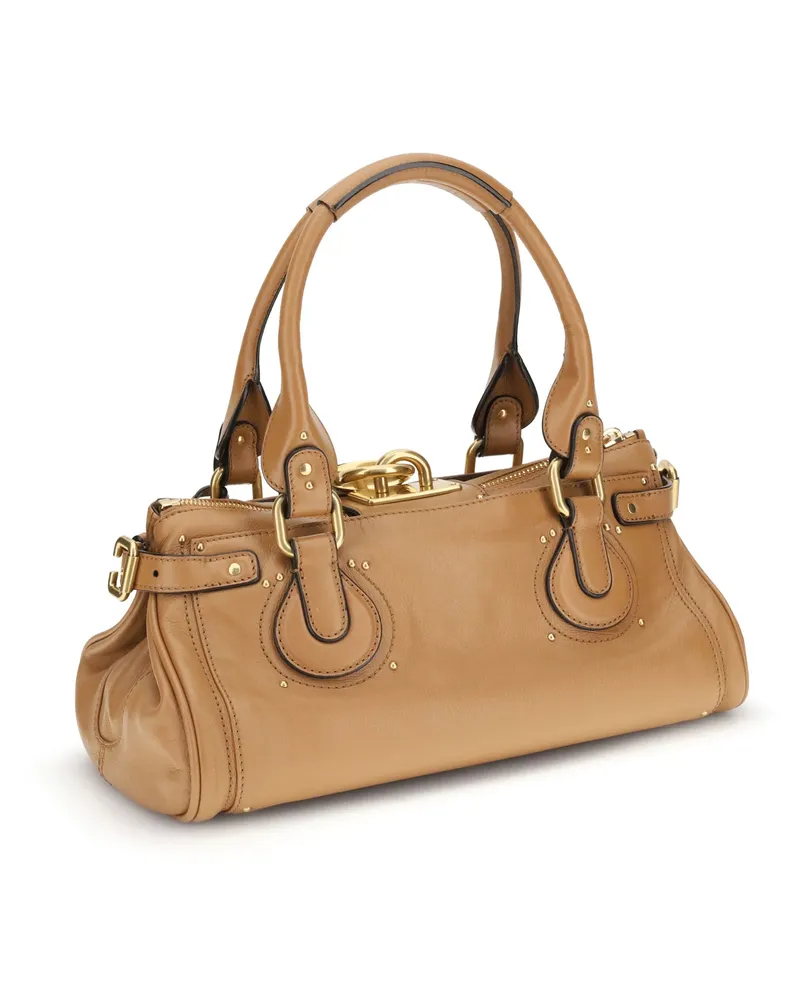 Chloé Women's Paddington Bag Mustang Brown Buffalo Shoulder Brown