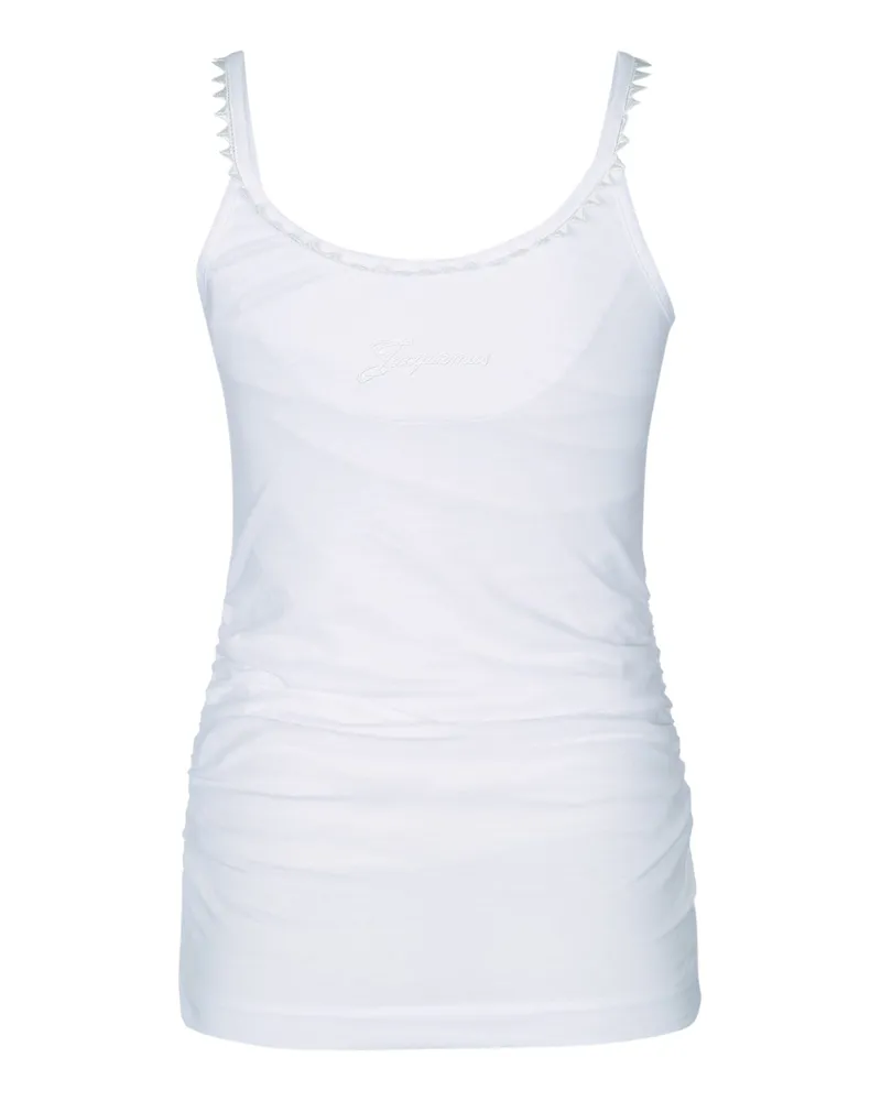 Jacquemus Women Le Debardeur Clavela White Principal:cotton Maglie Sweater White