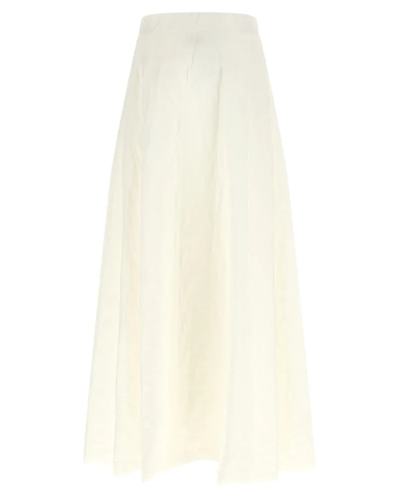 Herno Water-Repellent Nylon Microfiber Skirt — White White