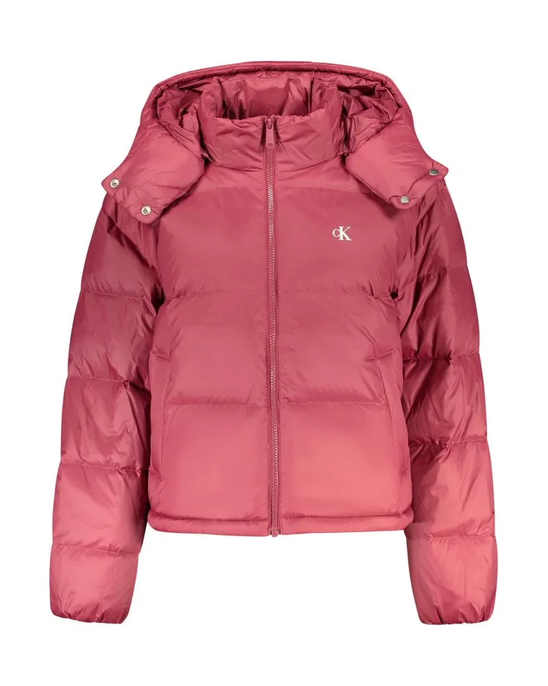 Calvin Klein Recycled Nylon Down Jacket — Pink Pink