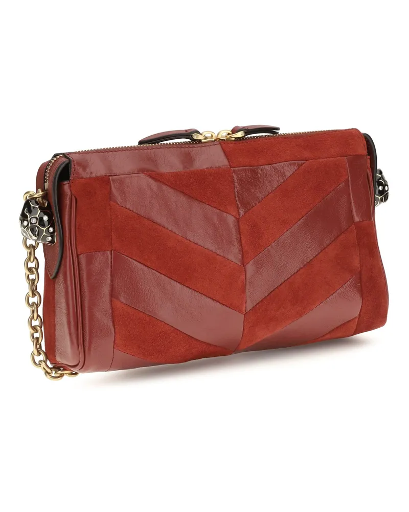 Valentino Garavani Women's Shoulder Bag Panthea Russet Red Calf Leather Red