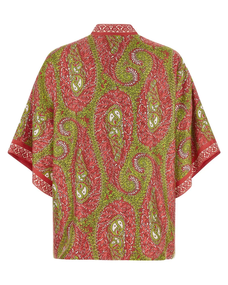 Etro Women Multicolor Silk Cardigan Clothing Red