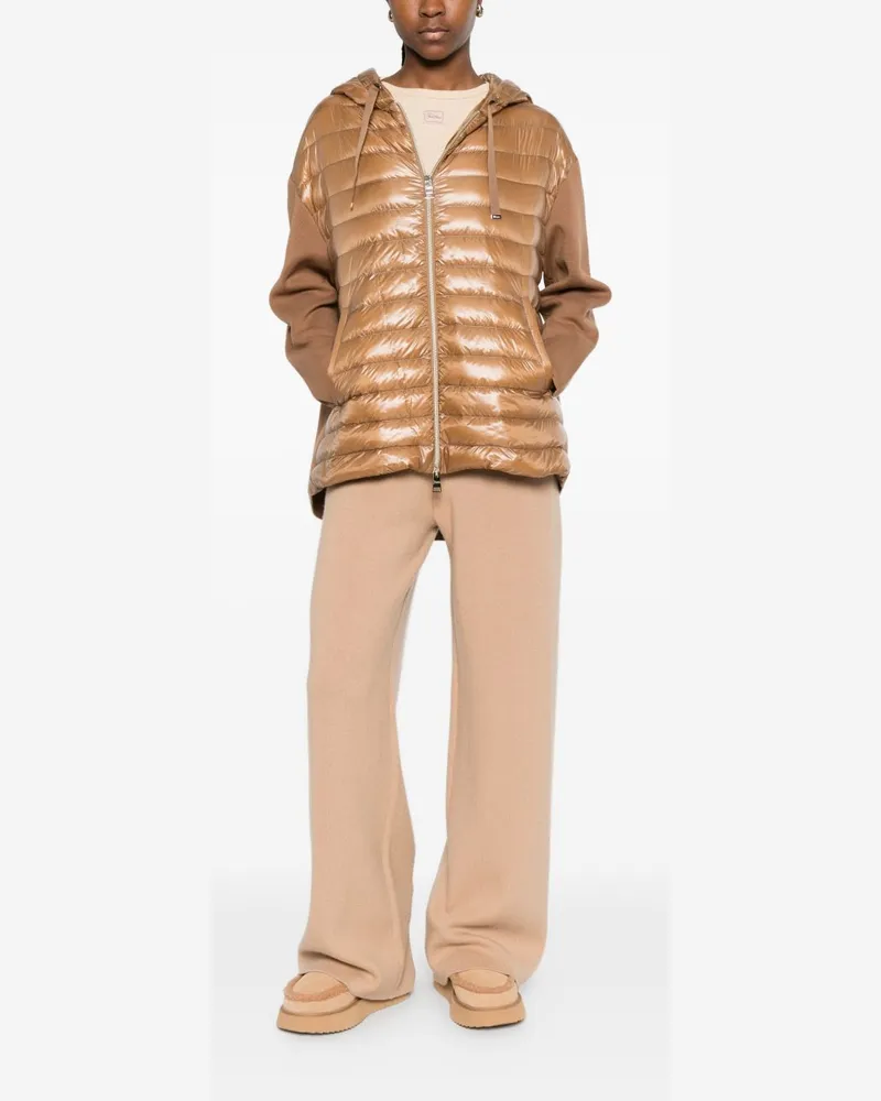 Herno Quilted Cotton-Nylon Down Jacket — Camel Camel