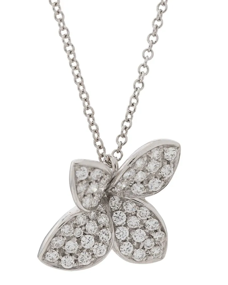 Pasquale Bruni Women's 18kt White Gold Petit Garden Diamond Necklace Continuty White