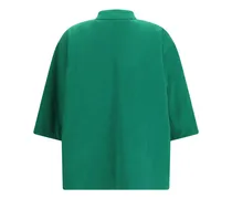 Pique Cotton Jacket — Green