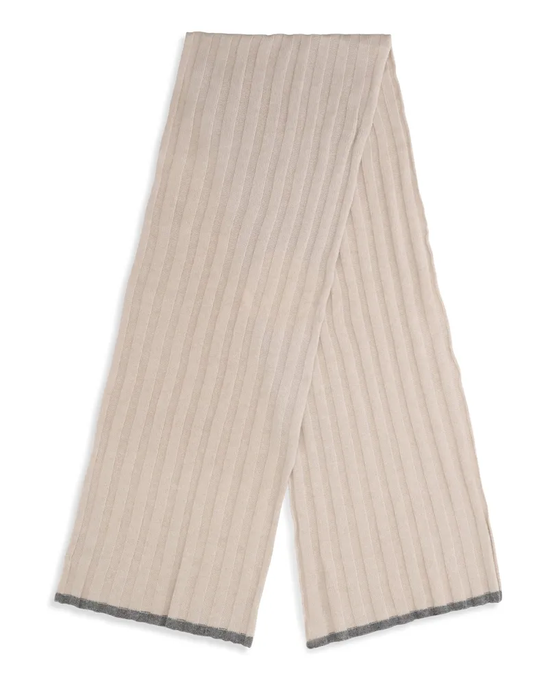 Brunello Cucinelli Men's Cashmere Scarf X Bc Nec Kashmir-Capra Hircus Kashmir/capra Scarfs Beige