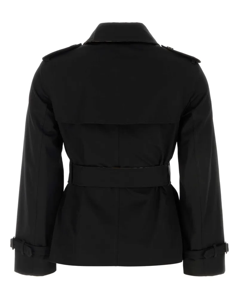 Burberry Lakefield Trench Coat — Black Black