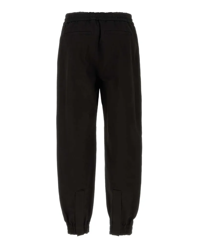 Alexander McQueen Men's Black Denim Pant Exterior: Cotton Pantaloni Trousers Black