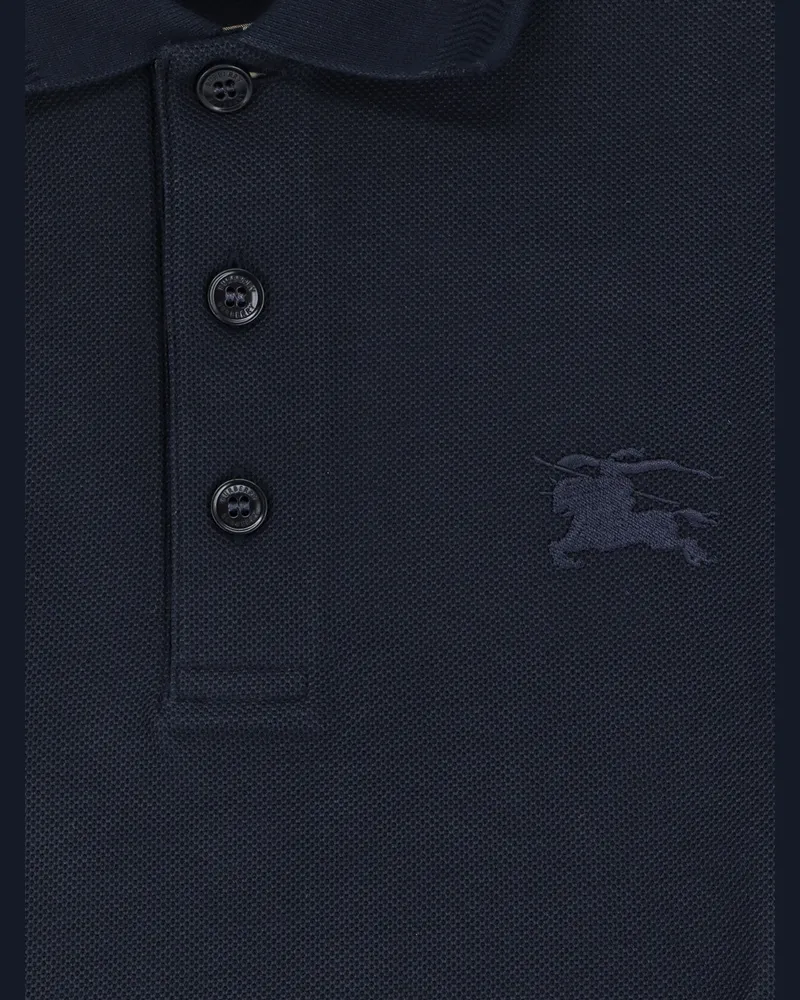 Burberry Men's Polo Shirt Cotton Blue T-shirts And Polos Navy