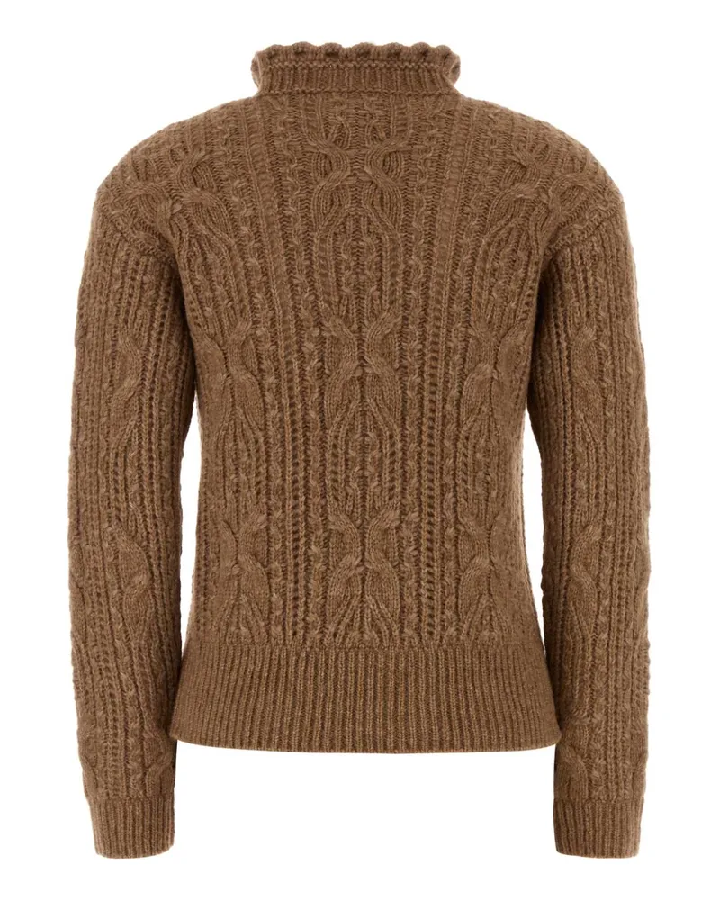 Moncler Neck Sweater — Camel Camel