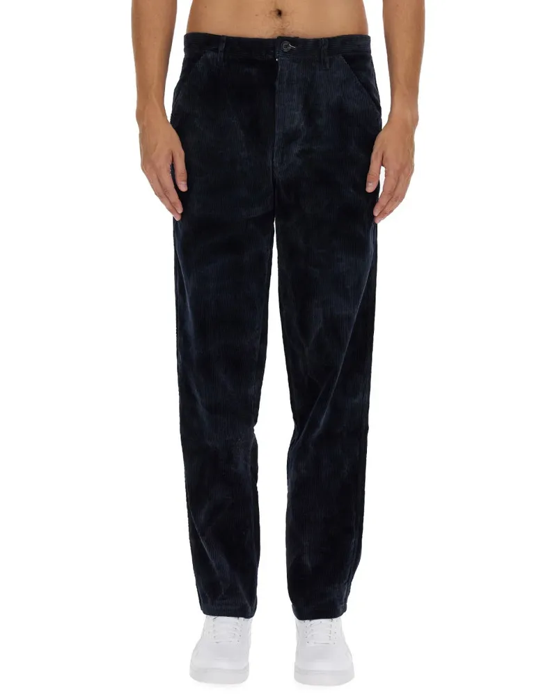 Comme des Garçons Velvet Cotton Trousers — Blue Blue
