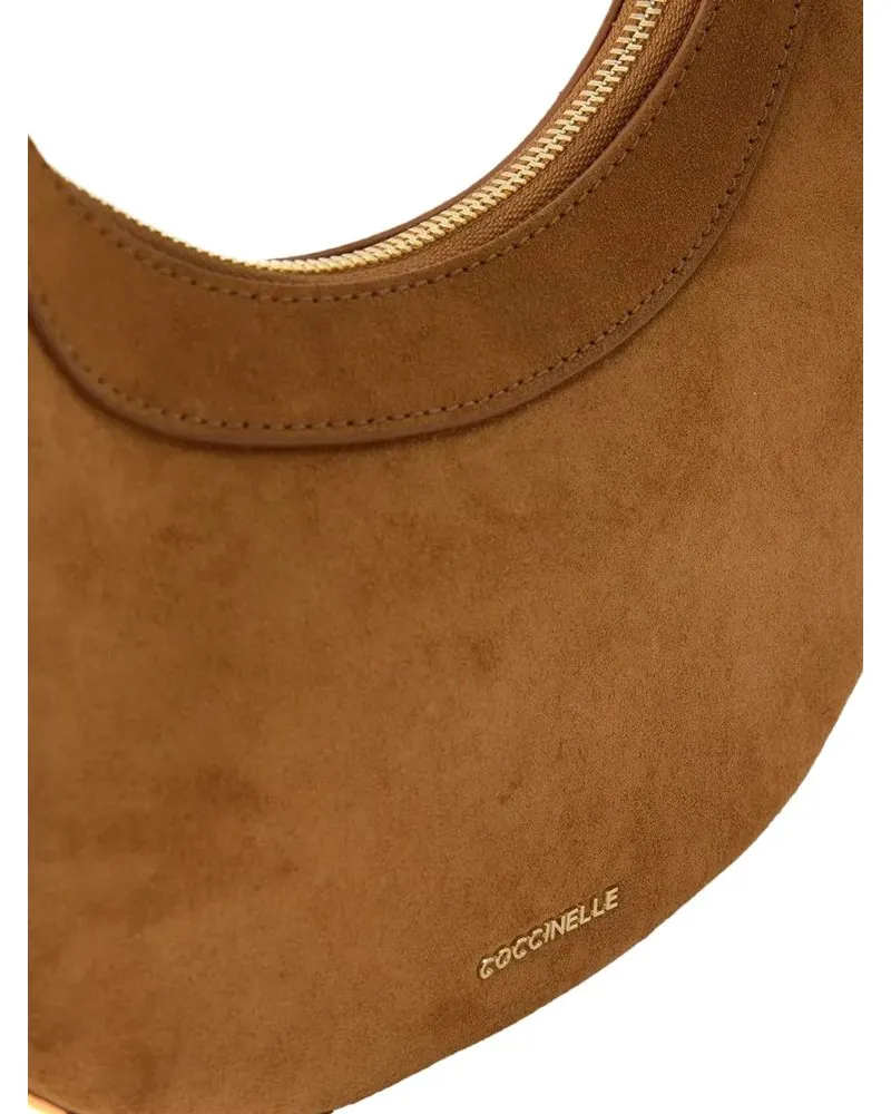 Coccinelle Women's Hobo Bag Cognac Bovine Leather - Handbags Cognac