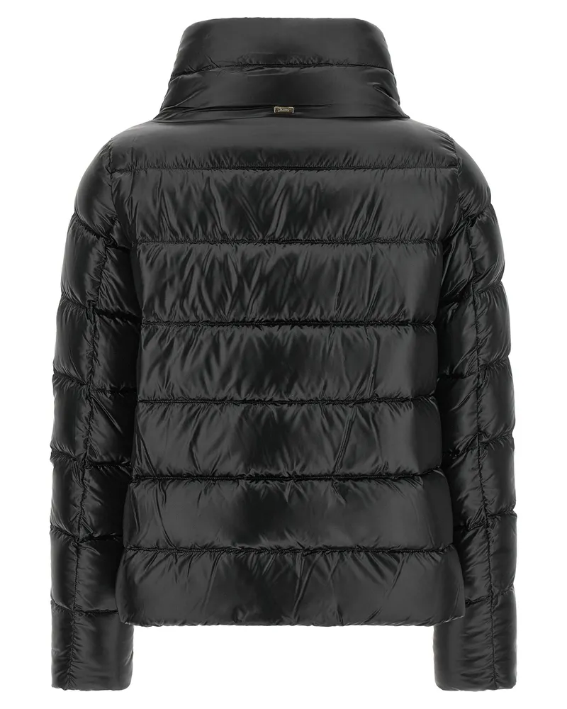 Herno Quilted Goose Down Down Jacket — Black Black