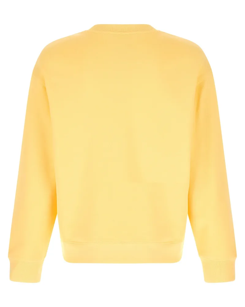 Kitsuné Men's Bicolor Organic Cotton Sweatshirt Clothing Yellow