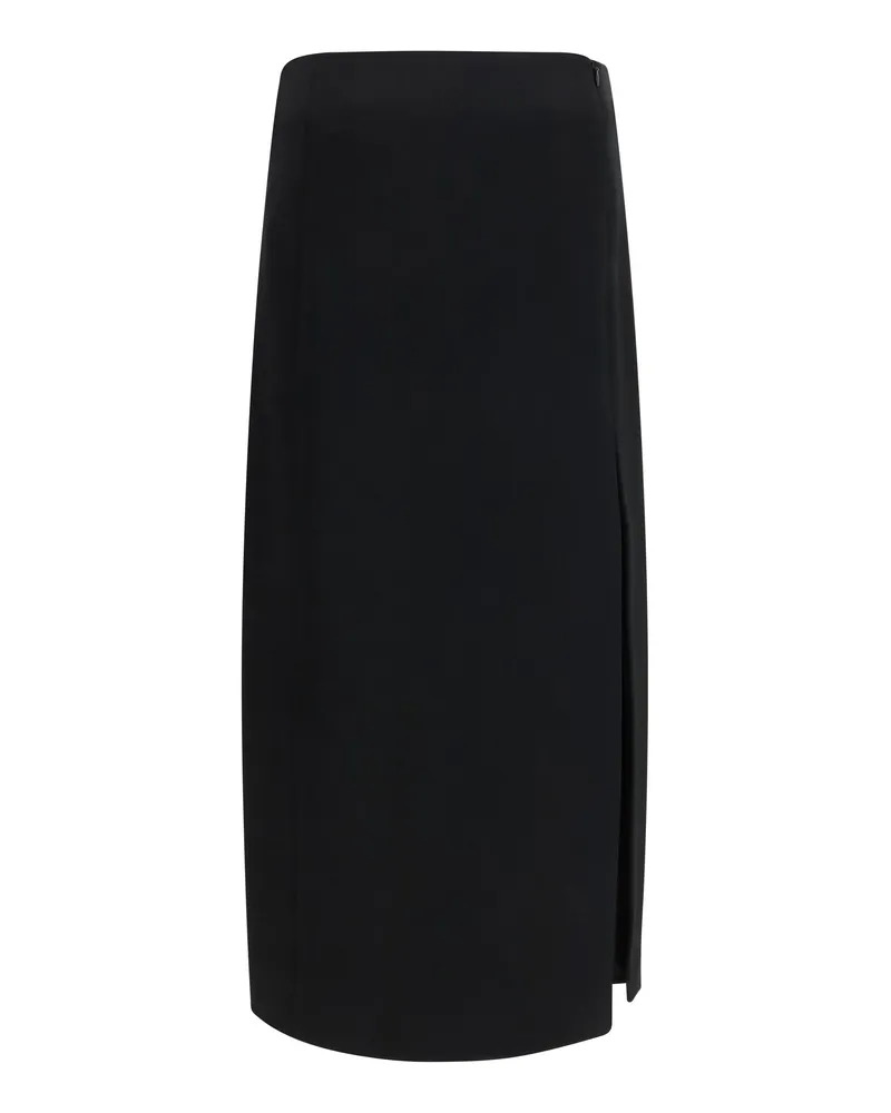 KHAITE Lyle Skirt — Black Black