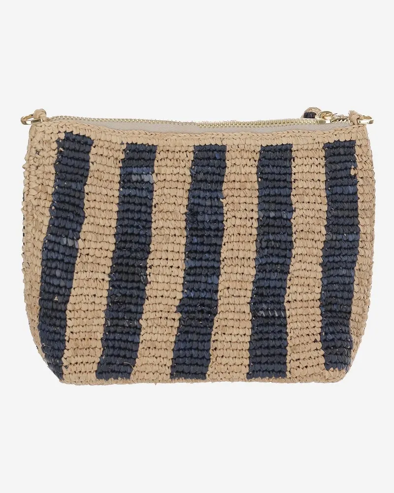 MC2 Saint Barth Women's Raffia Clutch With Logo Multicolour Bags Multicolor