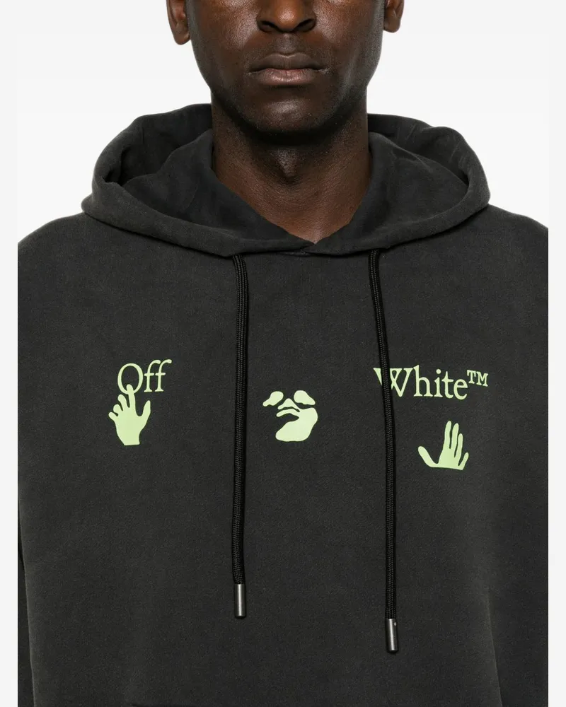 OFF-WHITE Bacco Arrow Skate Hoodie — Black Black