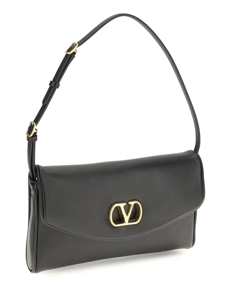 Valentino Garavani Devain Shoulder Bag — Black Black