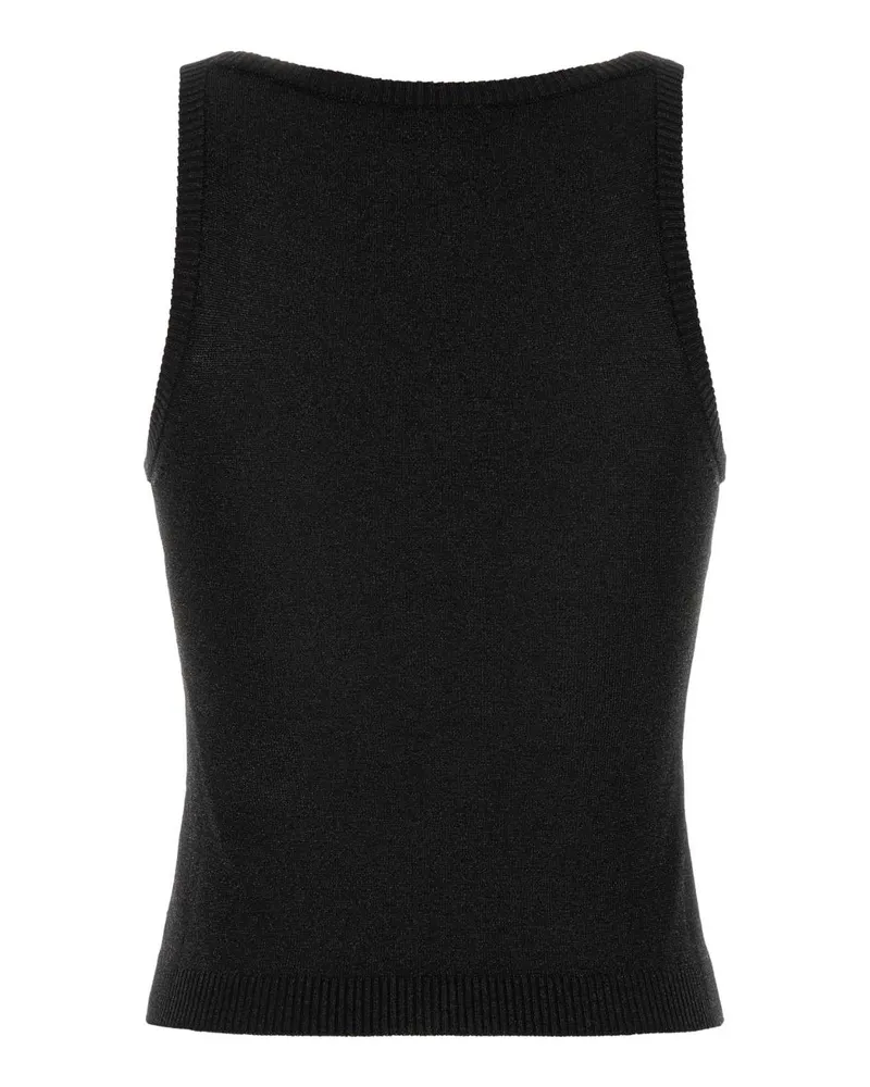 Missoni Women's Black Viscose Tank Top Vi Me Maglieria Sweater Black