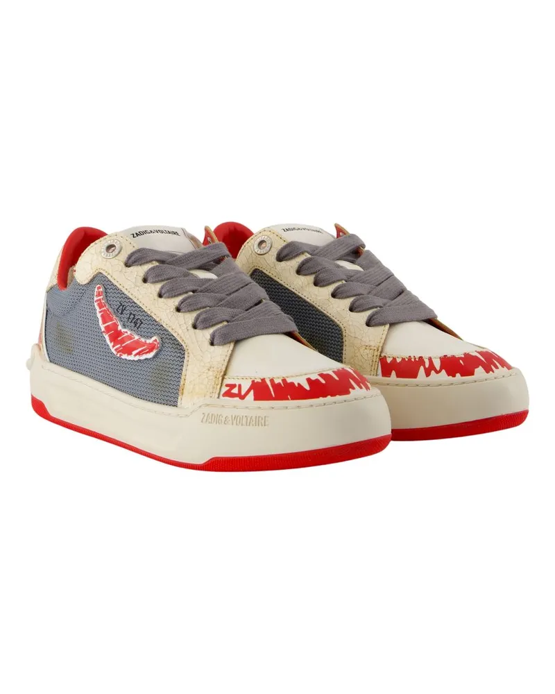 Zadig & Voltaire Women's Sneaker Red Calfskin Red