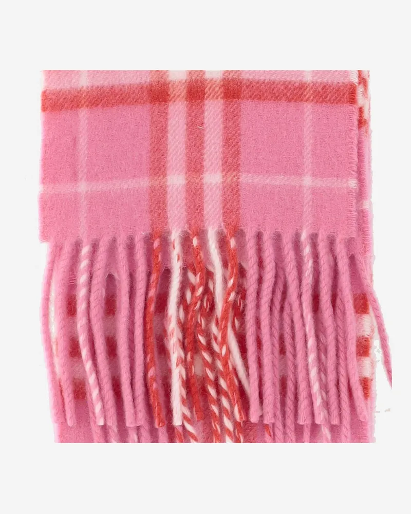 Burberry Women's Cashmere Scarf Glaze Pink Scarfs Pink