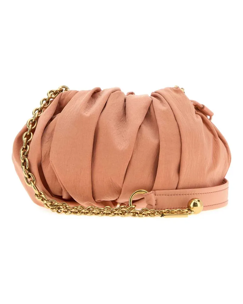 Chloé Plissé Fabric Shoulder Bag — Beige Beige