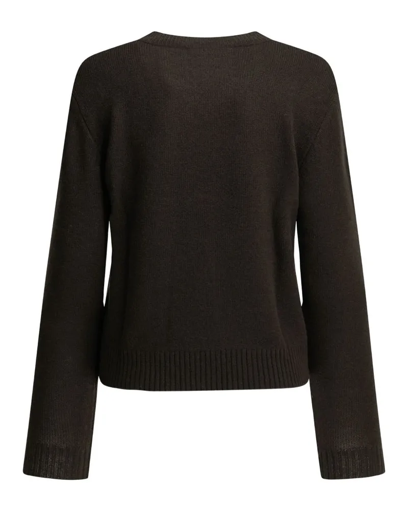 Lisa Yang Cashmere Crewneck Sweater — Brown Brown