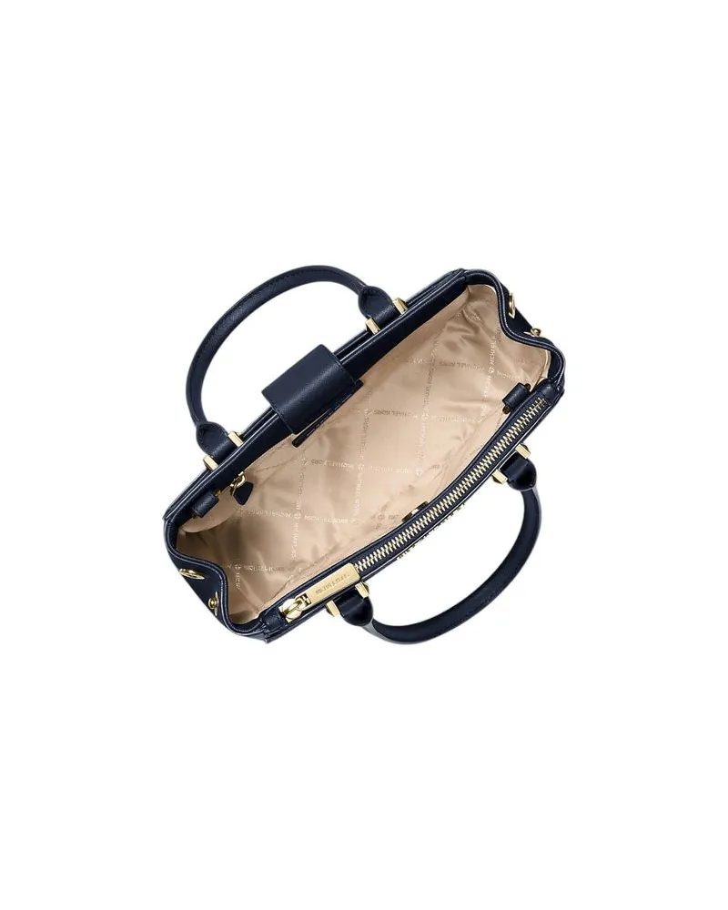 Michael Kors Leather Top Handle Bag — Navy Navy