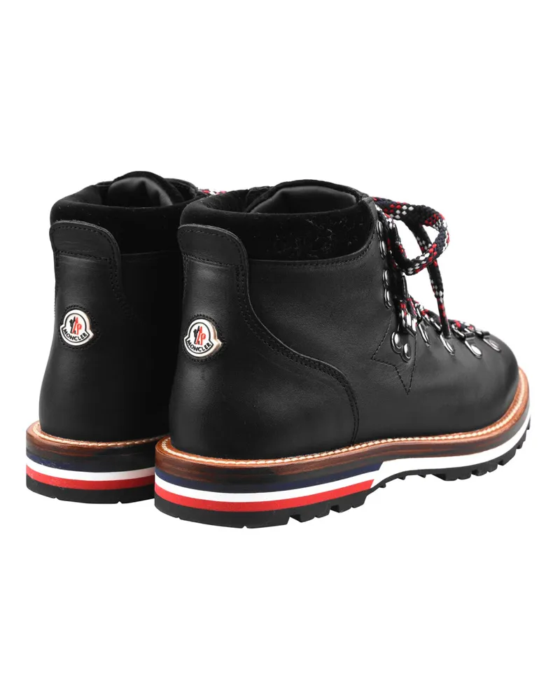 Moncler Women's Blanche Logo Hiker Boots Black Shoes Black