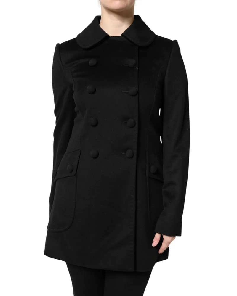 Dolce & Gabbana Women's Black Wool Sartoria Italiano Blazer Jacket Virgin Clothing Black