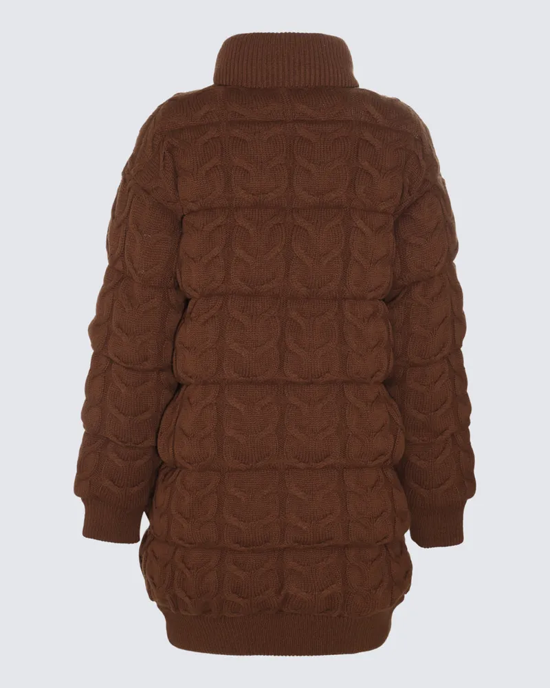 Max Mara Women's Coats Cuoio _wo Ws Brown