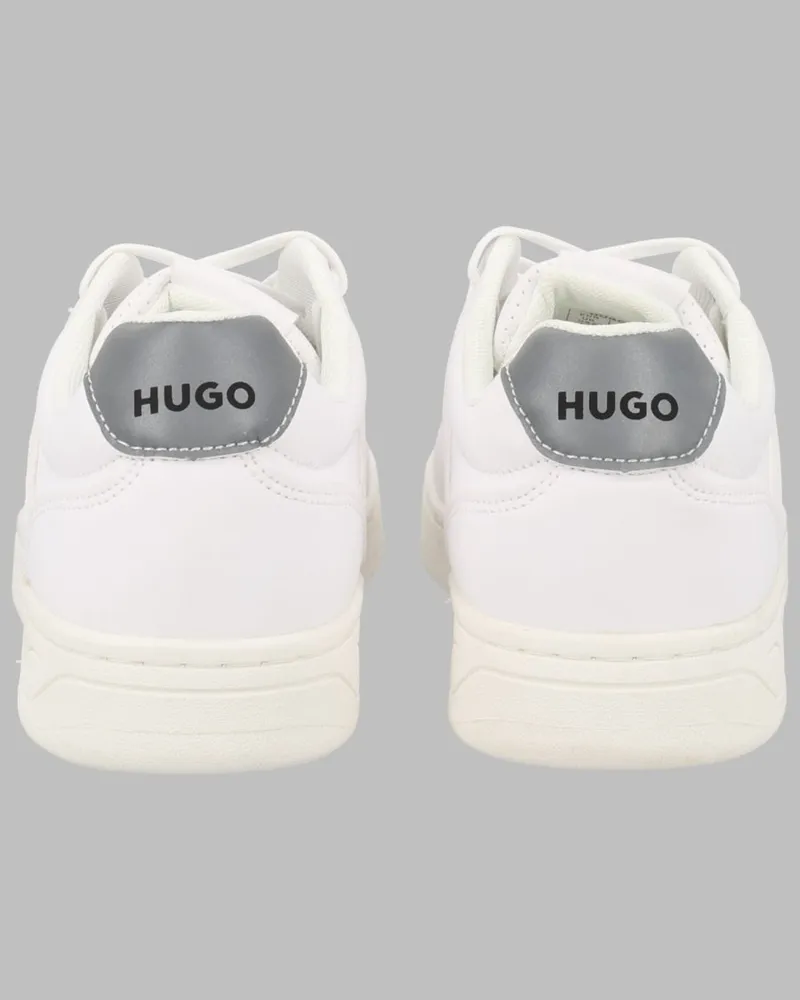 HUGO BOSS Boys' Tennis Shoes White Synthetic Upper Trainers Sneaker White