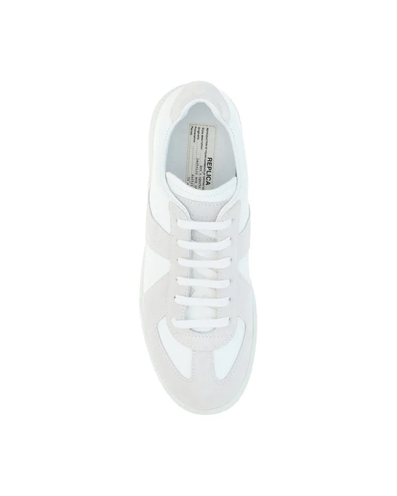 Maison Margiela Men's Leather Sneakers White Trainers White