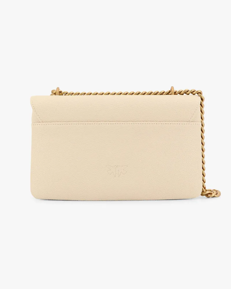 Pinko Women's Shoulder Bag Love Birds Buckle White Leather White