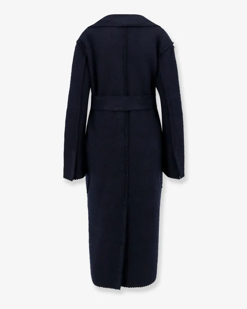 Max Mara Women's Coat Wool And Cashmere — Blue Navy
