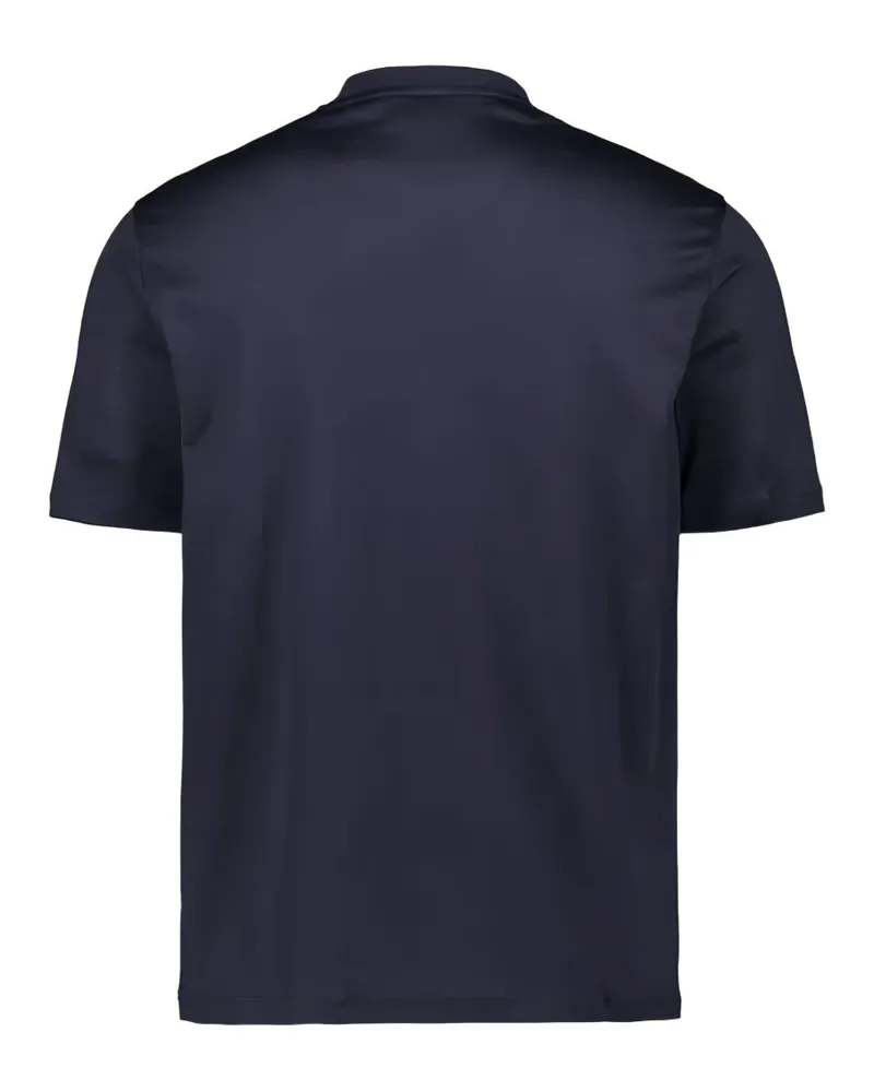 Emporio Armani Logo-Embroidered T-shirt — Navy Navy