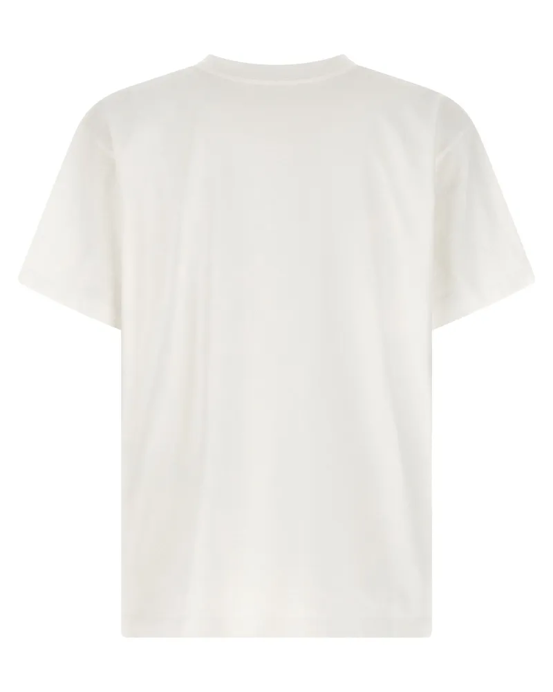 Maison Margiela Chiave Print Cotton T-Shirt — White White