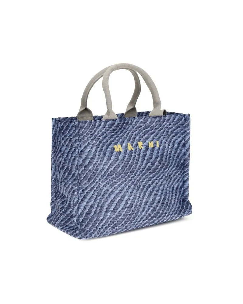 Marni Women's Blue Nylon Shoulder Bag Blue
