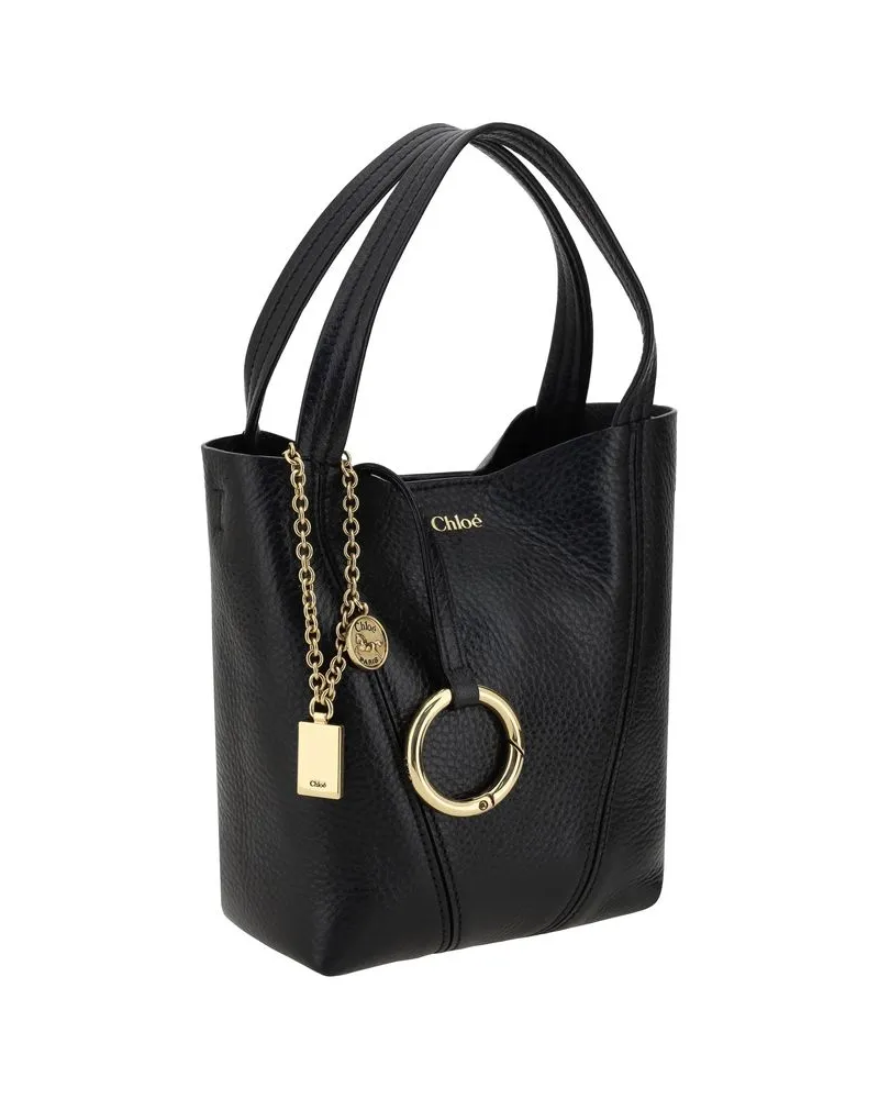 Chloé Women's Black Calf Leather Bos Taurus Shoulder Bag Black