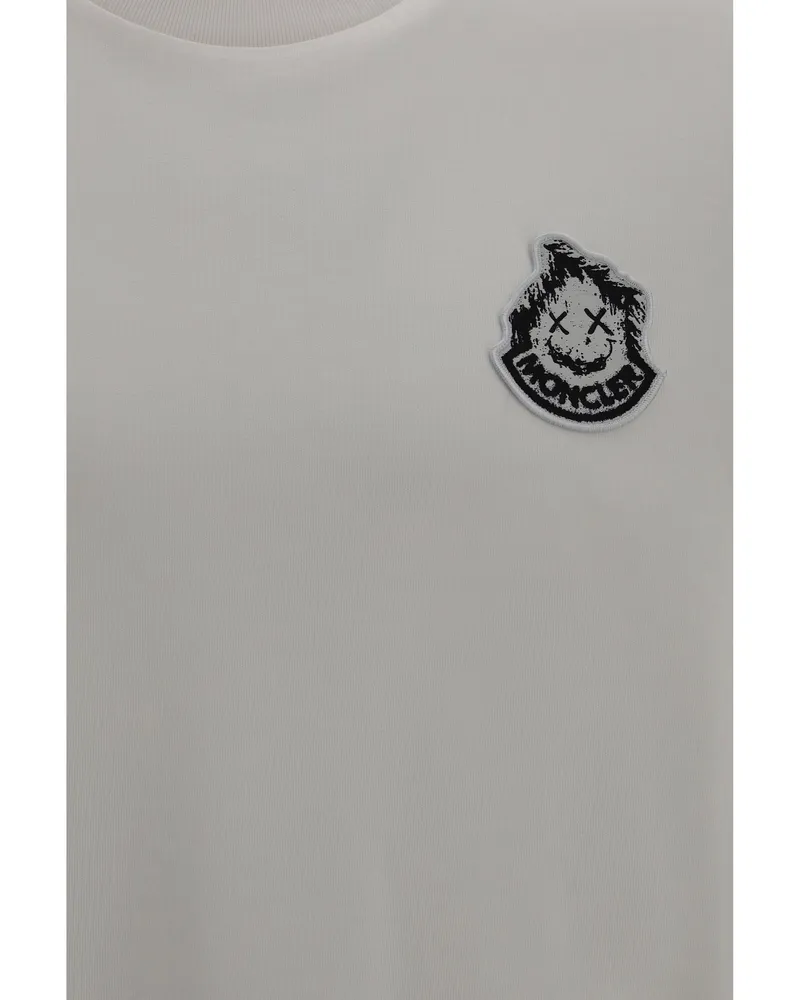 Moncler Men's T-Shirt Logo Cotton Natural T-Shirts And Polos Natural