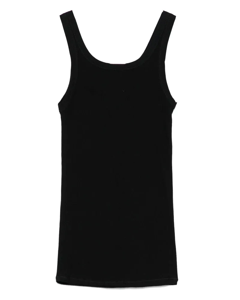 Baserange Heart Tank Top — Black Black