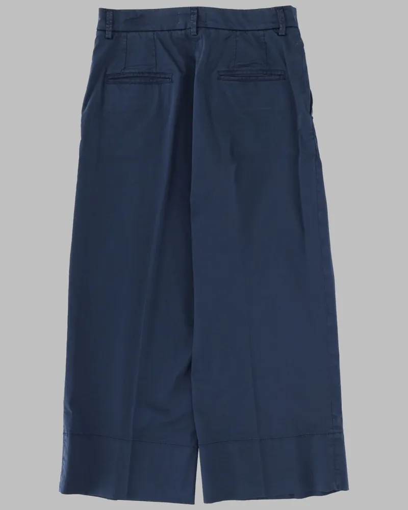 Fay Cotton Trousers — Blue Blue