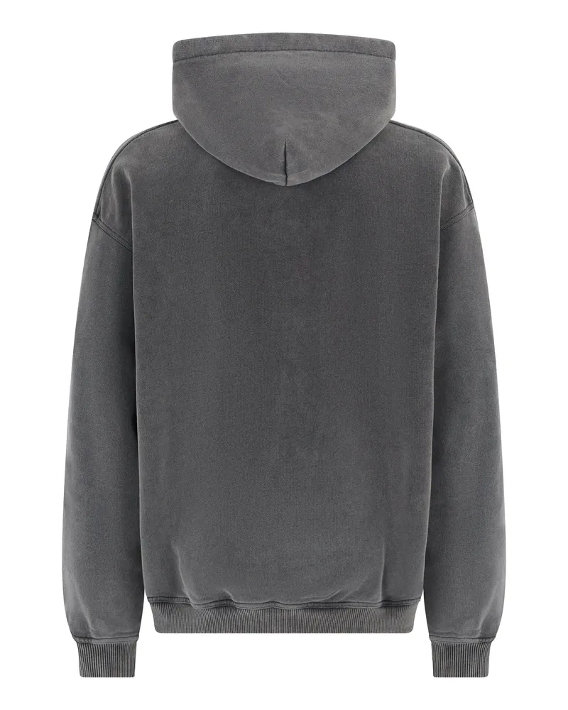 REPRESENT Men's Hooded Sweatshirt Heather Grey Cotton Jumpers Sweater Gray