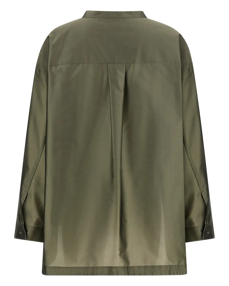 Max Mara Women's Bicolor Polyester Blouse Green