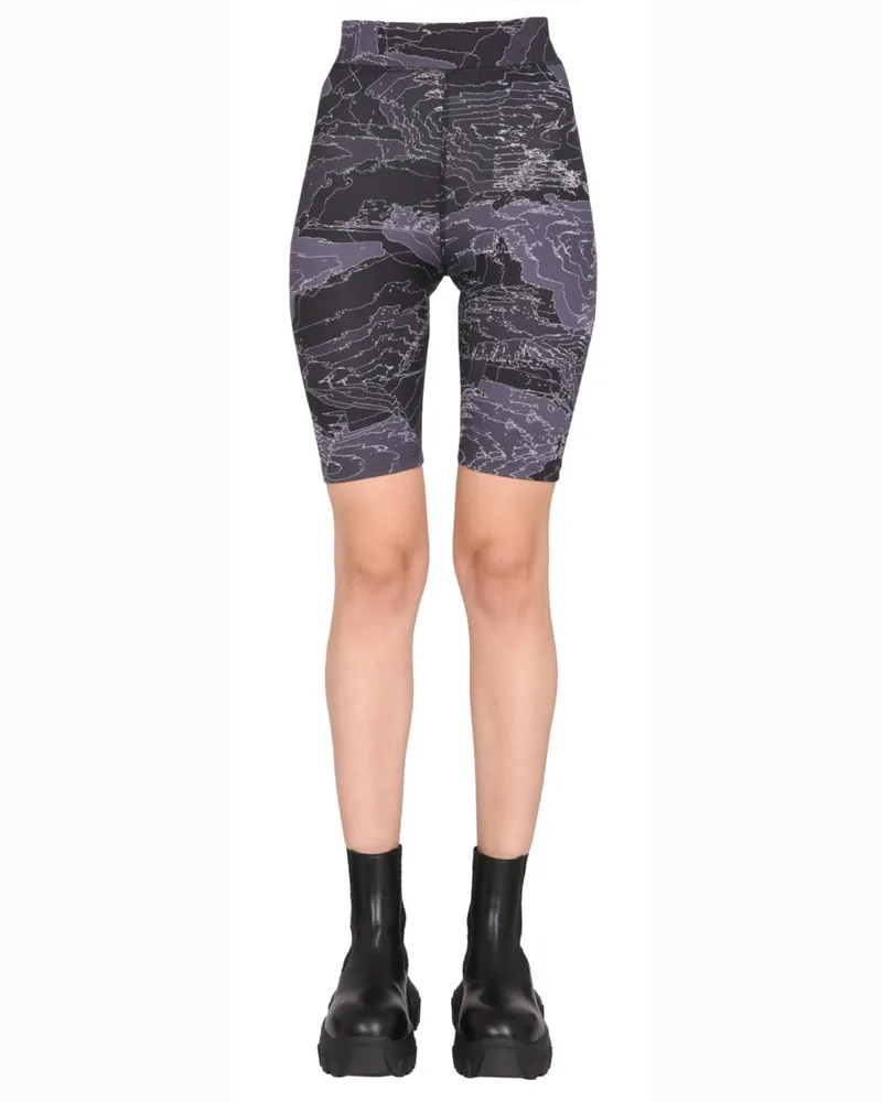 McQ Elastic Waistband Shorts — Black Black