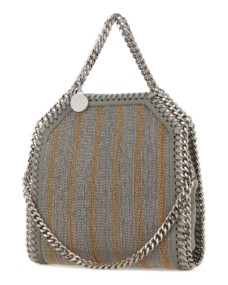 Stella McCartney Chain-Trimmed Mesh Shoulder Bag — Gray Gray
