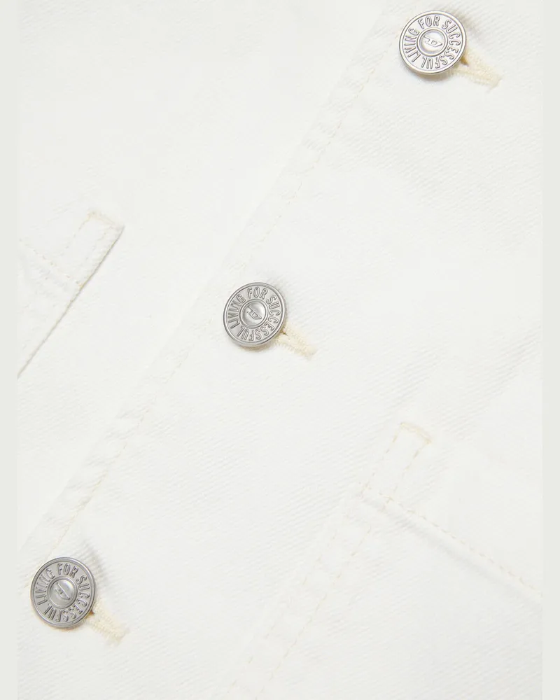 Diesel Cotton Jacket — White White
