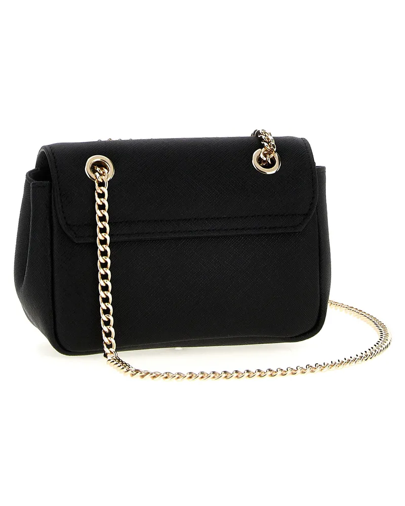 Vivienne Westwood Saffiano Leather Shoulder Bag — Black Black