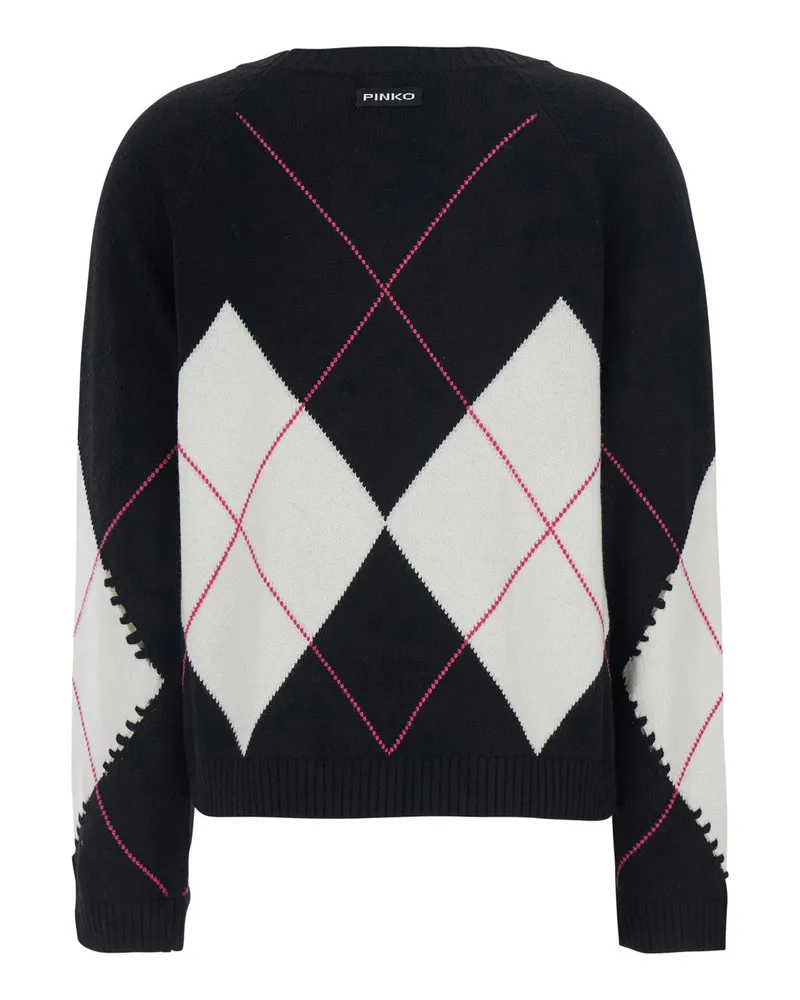 Pinko Women Wool-Cashmere Sweater Berna Black Jumpers Black