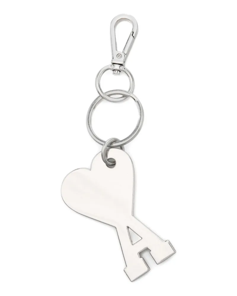 AMI Paris Key Case — Silver Silver
